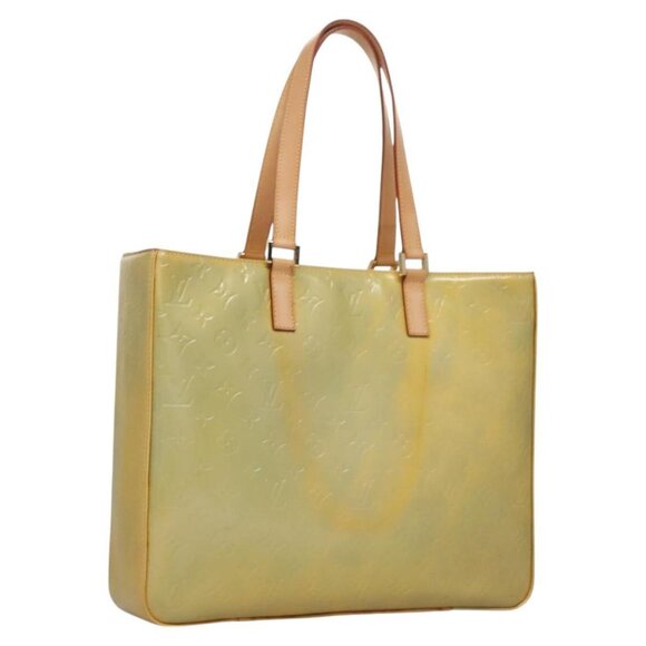 LOUIS VUITTON Monogram Vernis Columbus Tote Bag Gris M91028 LV Auth ep8144 - Picture 1 of 16